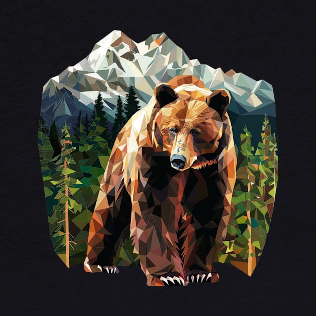 Grizzly Bear Awareness by skeleton sitting chained